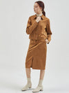 Suede Crop Shirt Camel - MANAVIS7 - BALAAN 4