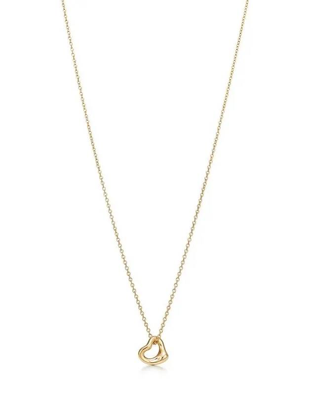 Open Heart Pendant 7MM Necklace Gold - TIFFANY & CO. - BALAAN 2