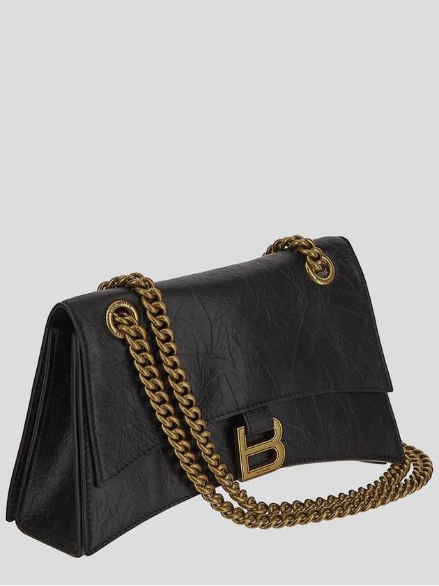 Crush Chain Strap Small Shoulder Bag Black - BALENCIAGA - BALAAN 3