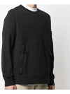 Wappen Side Zipper Pocket Sweatshirt Black - STONE ISLAND - BALAAN 6