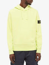 Waffen Patch Cotton Fleece Hoodie Lemon - STONE ISLAND - BALAAN 4