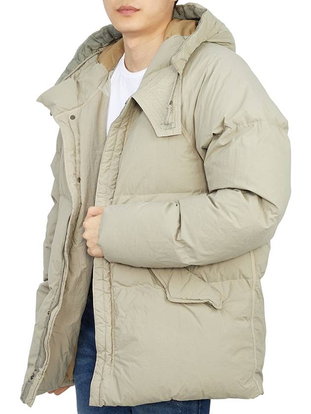 Artic Hooded Down Short Padding Beige - TEN C - BALAAN 7