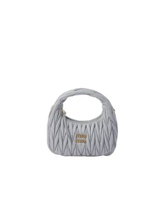 Wander Materasse Nappa Leather Mini Hobo Tote Bag Cornflower - MIU MIU - BALAAN 2