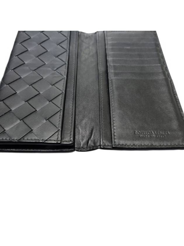 676593 Black Intrecciato Long Wallet - BOTTEGA VENETA - BALAAN 6