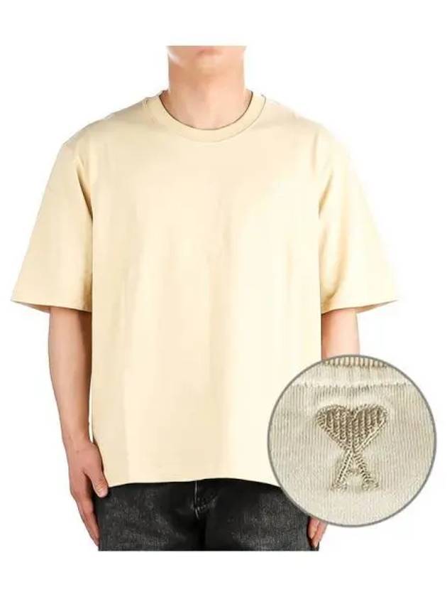 Alexandre Mattiussi Print Short Sleeve T Shirt Yellow - AMI - BALAAN 2