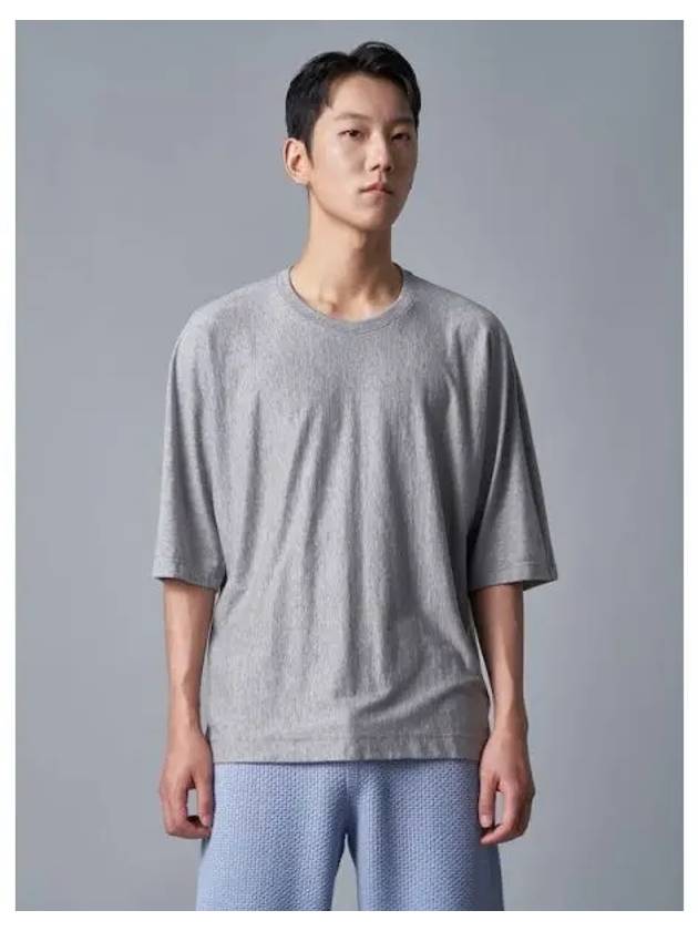 Release Relax Fit T Shirt Basic Round Neck Gray Contemporary Domestic Product - ISSEY MIYAKE - BALAAN 1