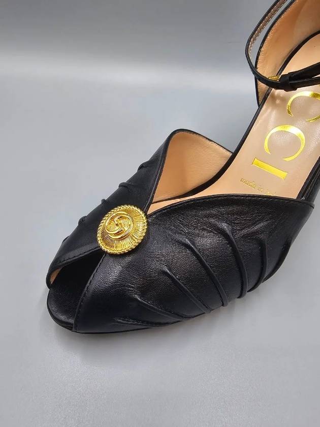 Women s Open Toe Pendant Strap Pumps 727516 - GUCCI - BALAAN 6