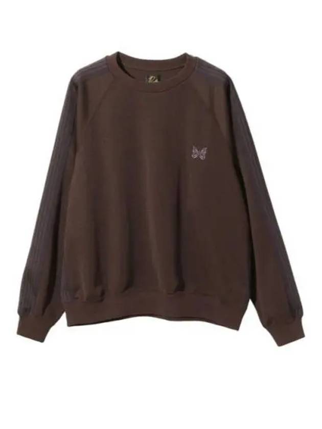 Poly Smooth Track Crew Neck Sweatshirt Dark Brown - NEEDLES - BALAAN 2