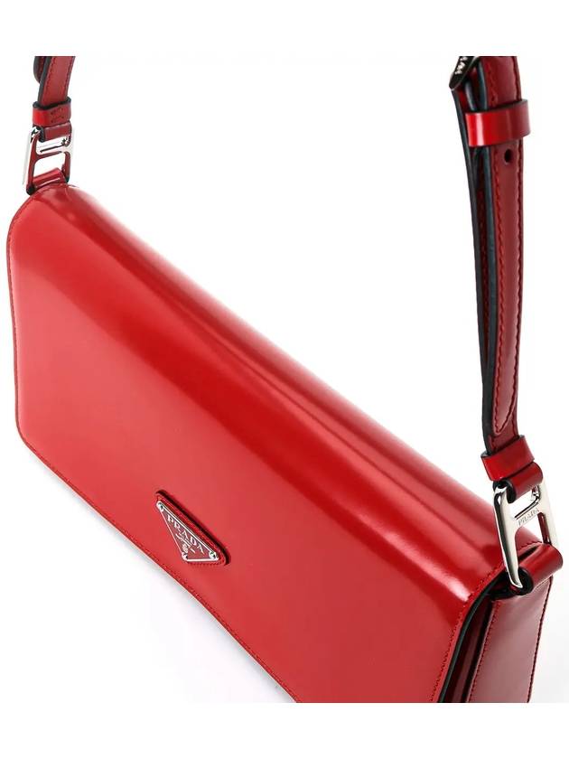 Brushed Leather Femme Bag Scarlet - PRADA - BALAAN 6