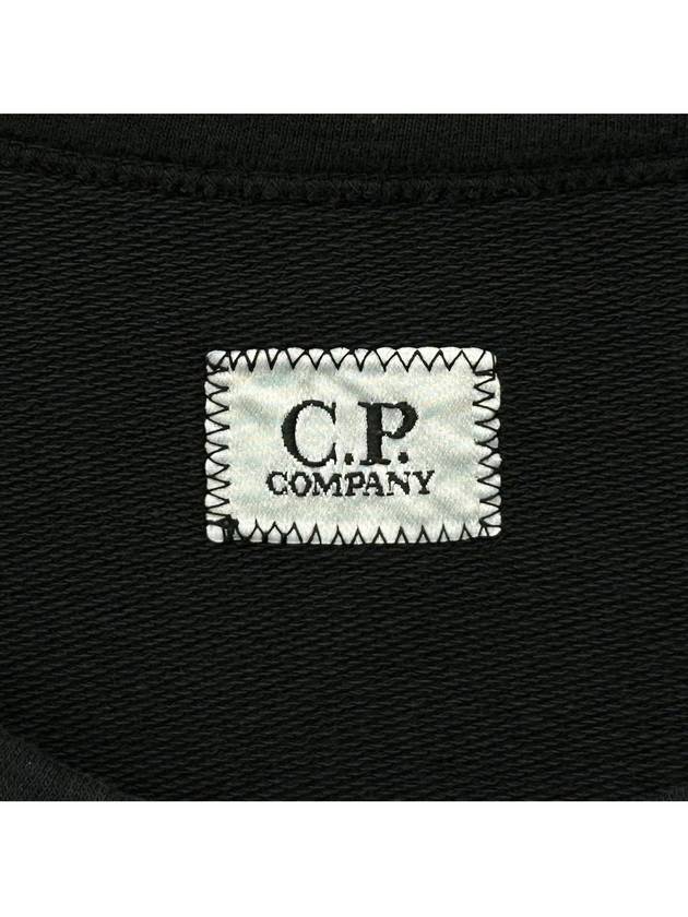 Lens Wappen Cotton Sweatshirt Black - CP COMPANY - BALAAN 7