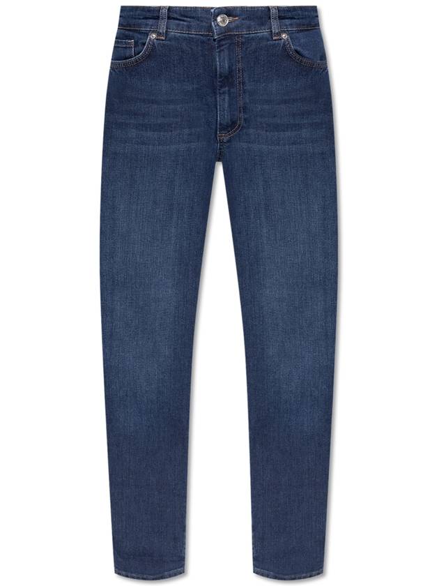 Sportmax Tapered Leg Jeans Nalata, Women's, Navy Blue - MAX MARA SPORTMAX - BALAAN 1