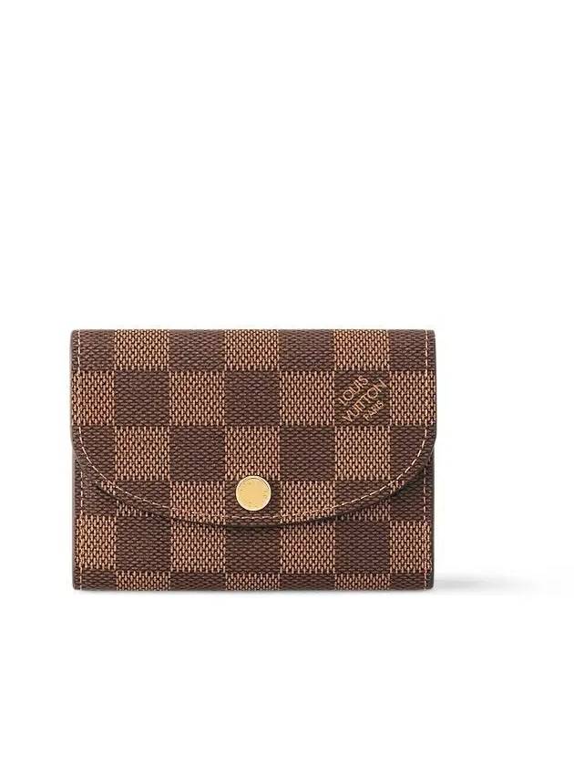 Rosalie Damier Card Wallet Pink Brown - LOUIS VUITTON - BALAAN 2