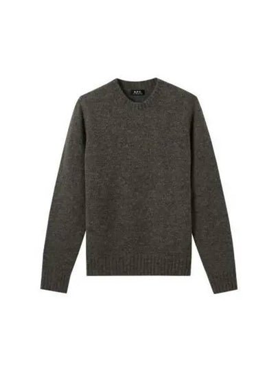 Lucas Alpaca Crew Knit Top Khaki - A.P.C. - BALAAN 2