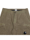 Lens Wappen Cotton Shorts Brown - CP COMPANY - BALAAN 4