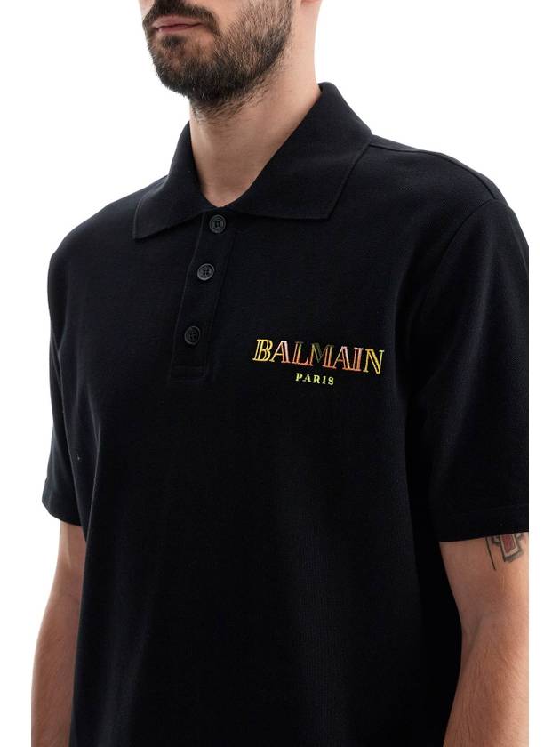 "vintage balmain embroidered polo shirt - BALMAIN - BALAAN 4