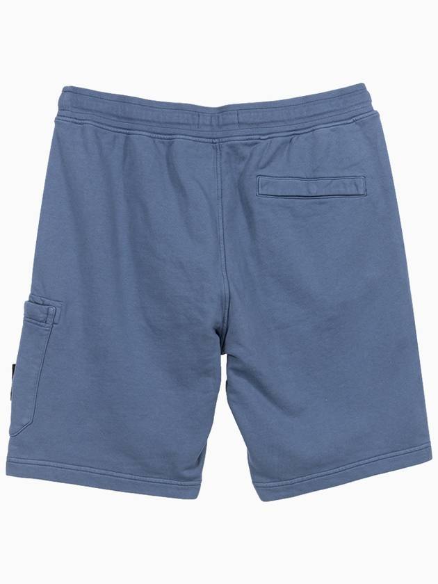 Waffen Patch Pocket Drawstring Shorts Dark Blue - STONE ISLAND - BALAAN.