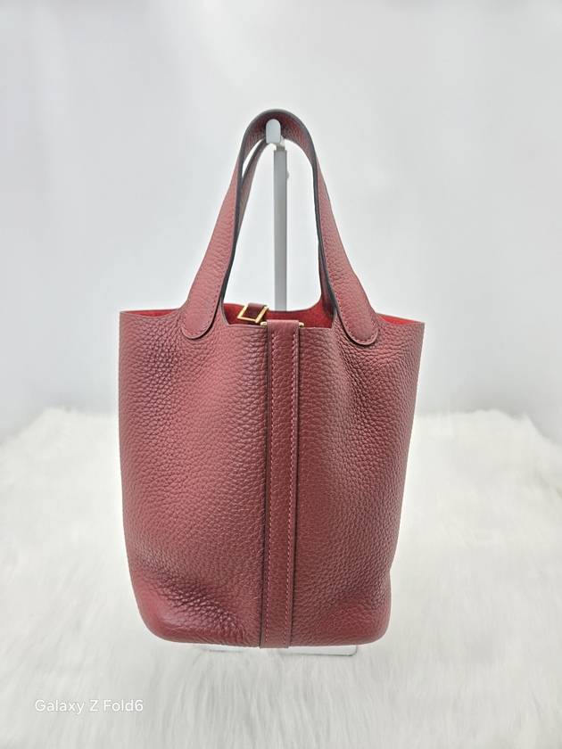 Picotin Lock 18 Tote Bag Rouge - HERMES - BALAAN 3