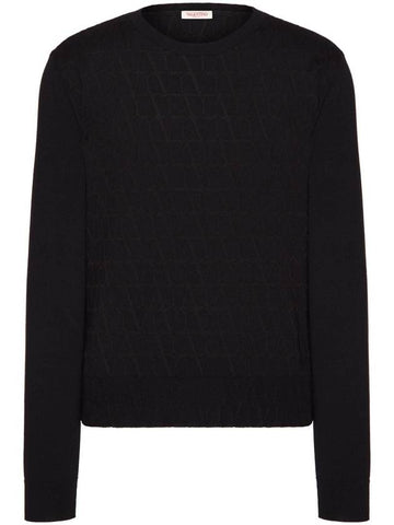 Valentino Garavani Sweaters Black - VALENTINO - BALAAN 1