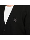 Bold Fox Head Patch Regular Cardigan Black - MAISON KITSUNE - BALAAN 7