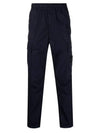 Men's Wappen Patch Pocket Cargo Straight Pants Navy - STONE ISLAND - BALAAN 3