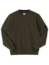 Diagonal Raised Fleece Lens Sweatshirt Ivy Green - CP COMPANY - BALAAN 3