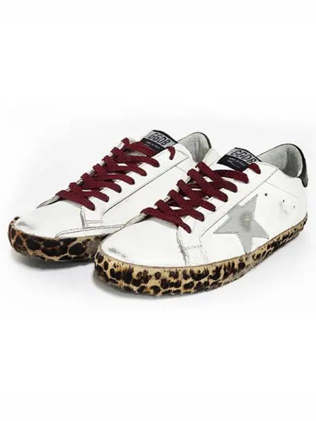 Superstar Leopard Sole Low Top Sneakers White - GOLDEN GOOSE - BALAAN 2