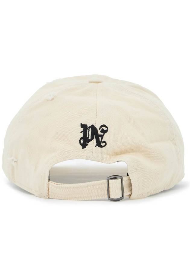 Logo Ball Cap Ivory - PALM ANGELS - BALAAN 4