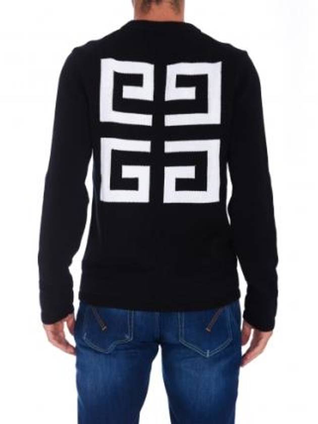 4G Logo Cotton Knit Top Black - GIVENCHY - BALAAN 3