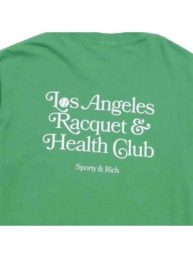 Racquet Club Cotton Short Sleeve T-Shirt Green - SPORTY & RICH - BALAAN 6