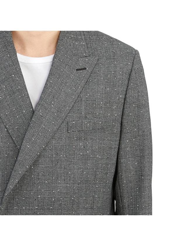 Double Brested Wool Jacket Grey - DIOR - BALAAN 9