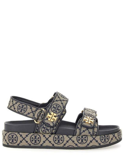 T Monogram Kira Sports Sandals Navy - TORY BURCH - BALAAN 2