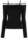 Women's Sierra Signature Long Sleeve T-Shirt Black - JACQUEMUS - BALAAN 1