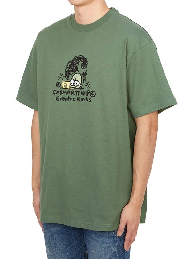 Graphic Works Short Sleeve T-Shirt Green - CARHARTT WIP - BALAAN 3