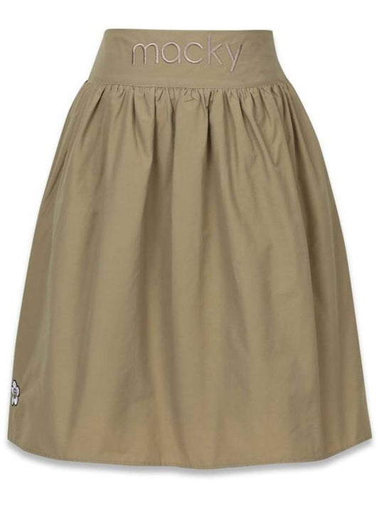 Balloon Skirt Shorts Uncut Balloon Skirt Beige MCFW23SK 2BE - MACKY - BALAAN 2