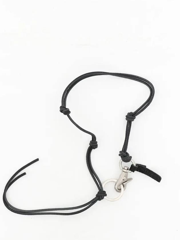 Ladon Leather Keychain Black - OUR LEGACY - BALAAN 4