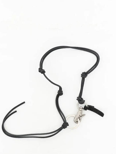 Leather Ladon Keychain Necklace Black - OUR LEGACY - BALAAN 2