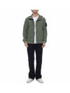 Light Soft Shell R E Dye Technology In Recycled Polyester Hooded Jacket Green - STONE ISLAND - BALAAN 4