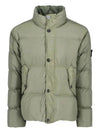 Garment Dyed Crinkle Reps Down Padding Olive - STONE ISLAND - BALAAN 2