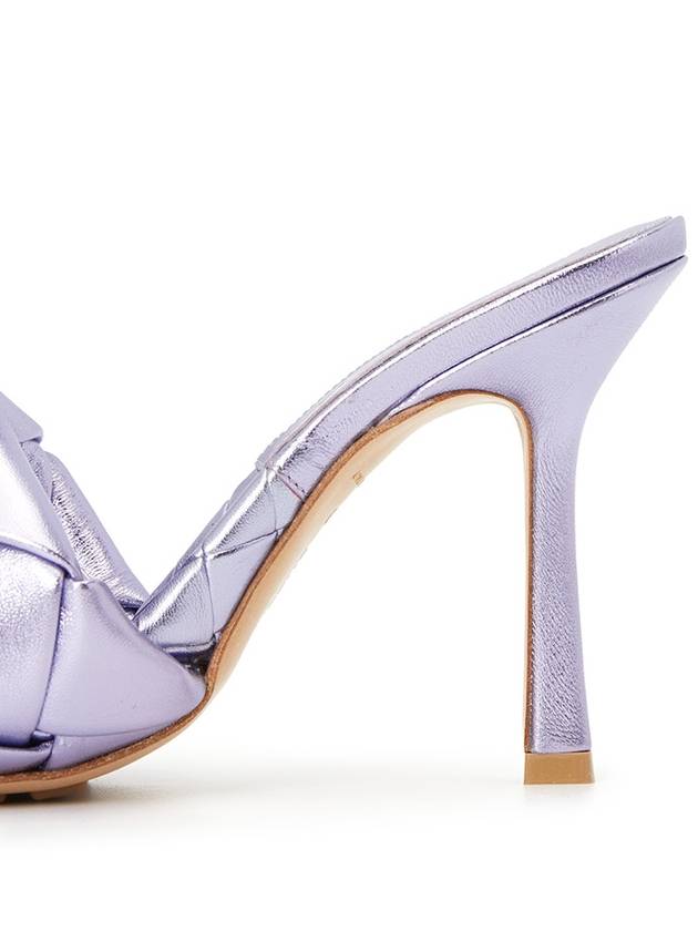 Metallic Lambskin Lido Sandal Heels Purple - BOTTEGA VENETA - BALAAN 9