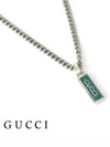 Enamel Pendant Necklace Silver YBB678714001 - GUCCI - BALAAN 4