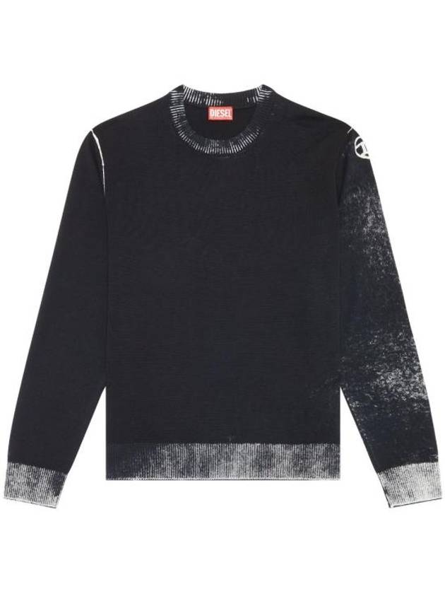 K Larence B Reverse Print Sweatshirt Black - DIESEL - BALAAN 2