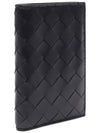 Intrecciato Folder Zipper Card Wallet Black - BOTTEGA VENETA - BALAAN 4