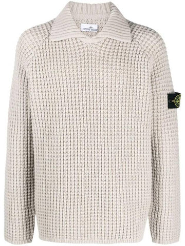 Compass Badge Virgin Wool Sweater 7915536D5 - STONE ISLAND - BALAAN 1