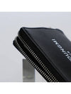 Lettering logo printing chrome square leather half wallet black W223SL03611B - WOOYOUNGMI - BALAAN 3