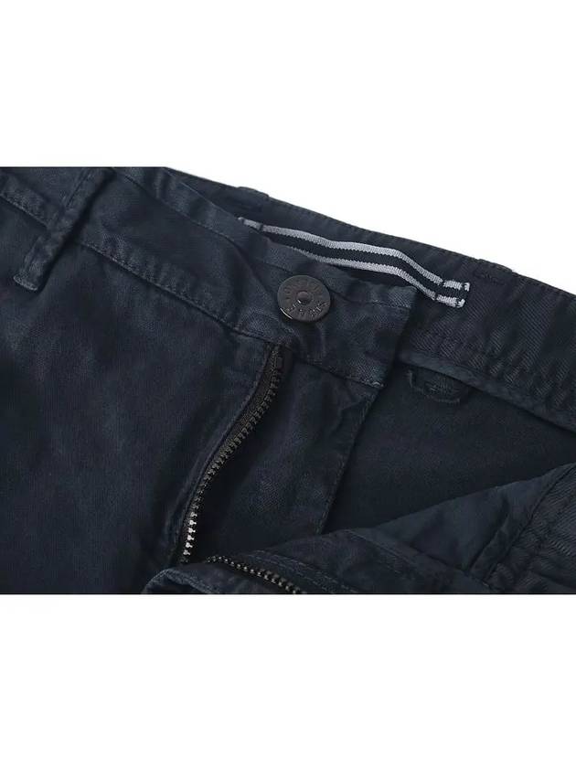 Compass Badge Cargo Straight Pants Blue - STONE ISLAND - BALAAN 4