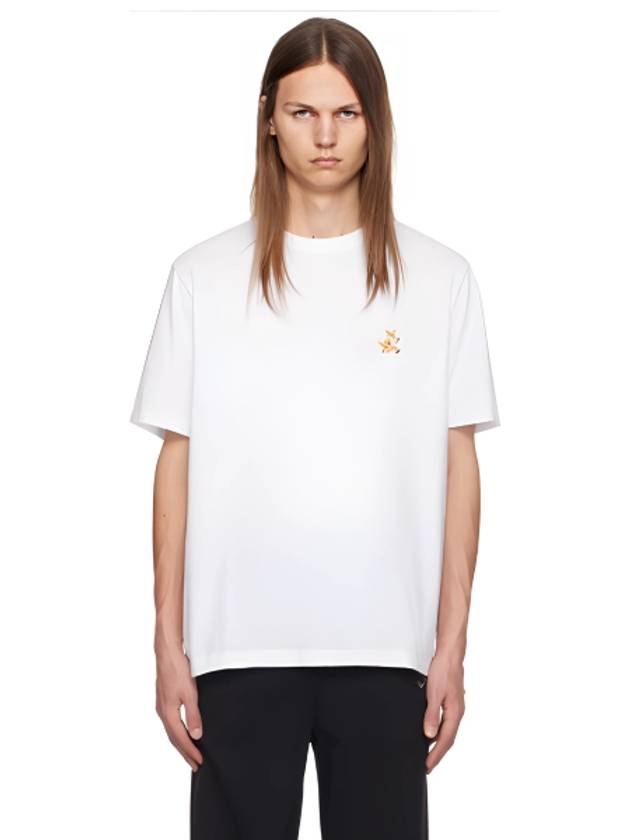 Speedy Fox Patch Comfort Short Sleeve T-Shirt White - MAISON KITSUNE - BALAAN 4