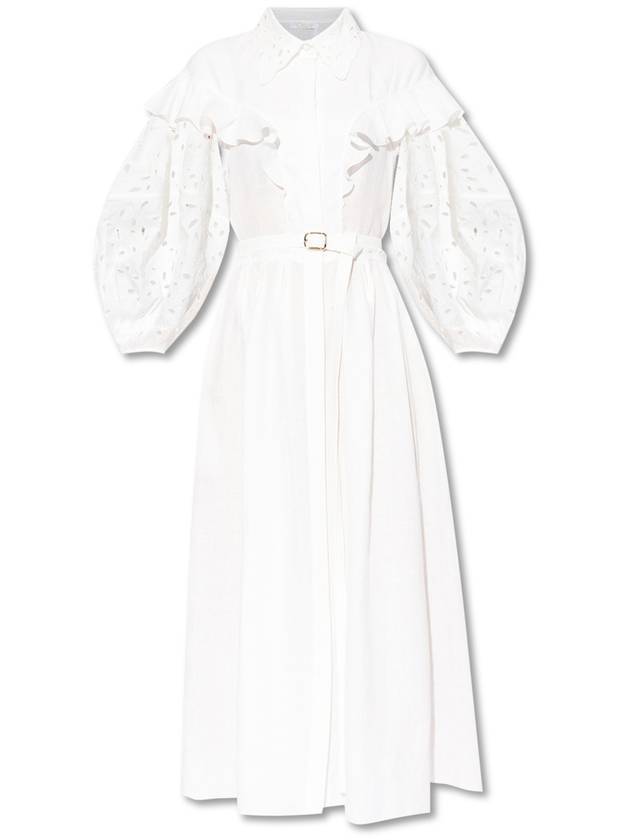 sleeve punching long dress white - CHLOE - BALAAN 1