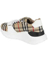 Vintage Check And Leather Sneakers White Archive Beige - BURBERRY - BALAAN 5