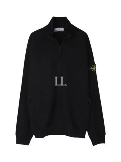 Garment Dyed OLD Treatment Zip Up Jacket Black - STONE ISLAND - BALAAN 2