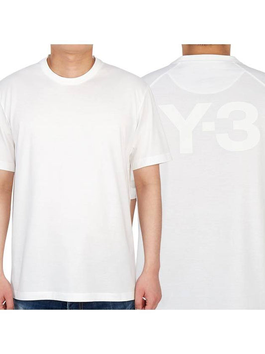 Men's Y3 short sleeve tshirt FN3349 CWHITE - YOHJI YAMAMOTO - BALAAN 1